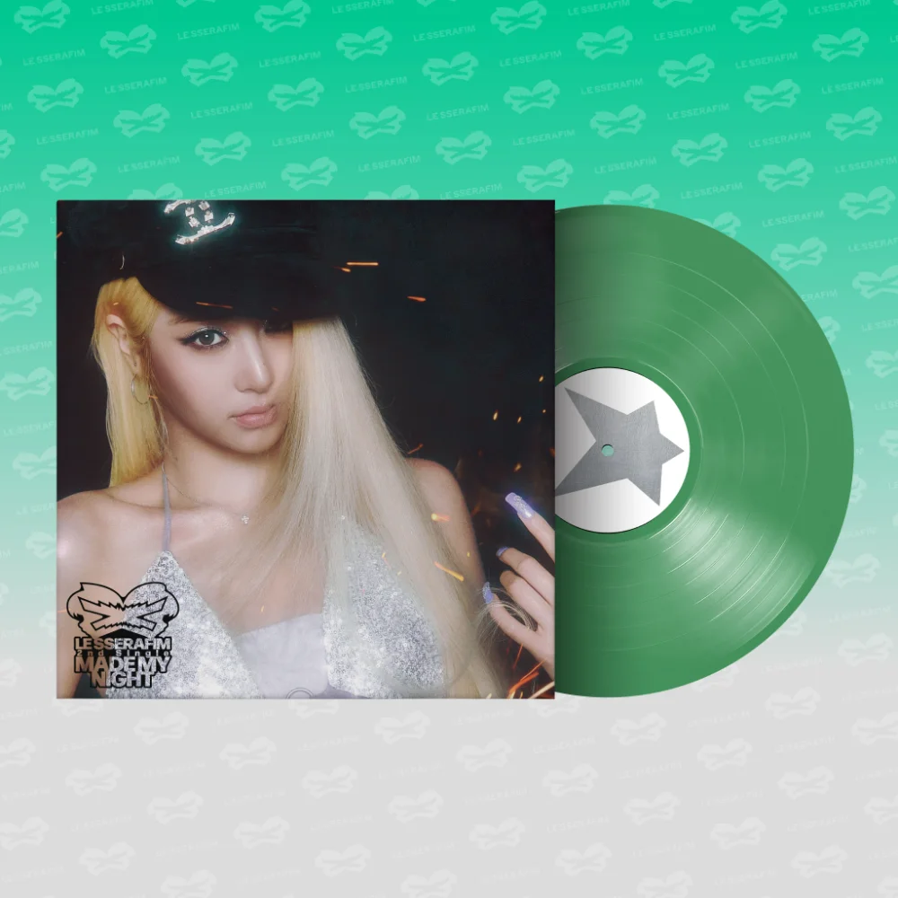 LE SSERAFIM 2nd Single Album 'Made My Night' Vinyl (SPRING GREEN