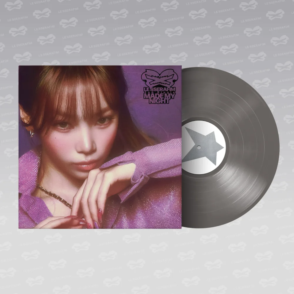LE SSERAFIM 2nd Single Album 'Made My Night' Vinyl (CHIC SILVER