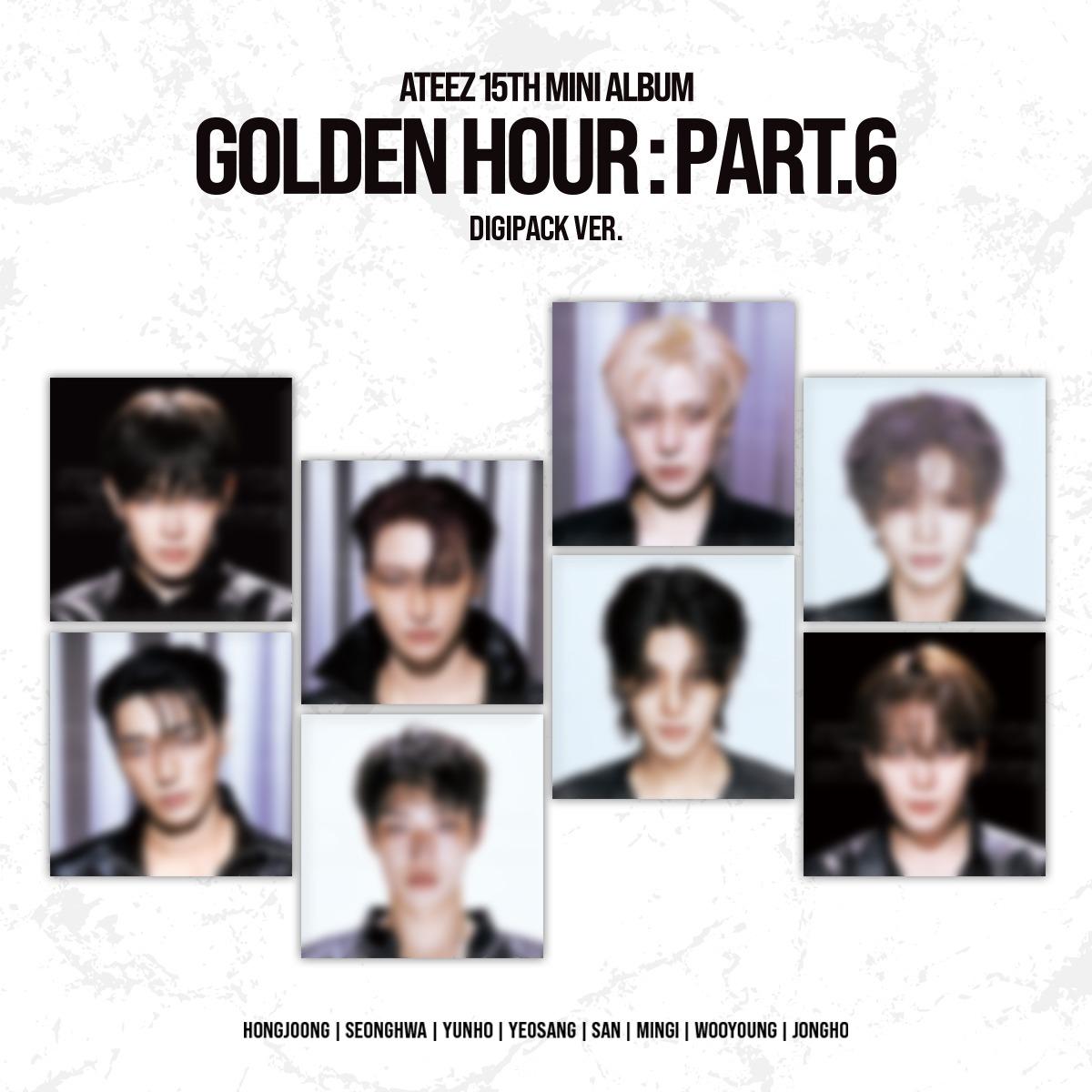 ATEEZ 15TH MINI ALBUM [GOLDEN HOUR : Part.6] (DIGIPACK VER.)