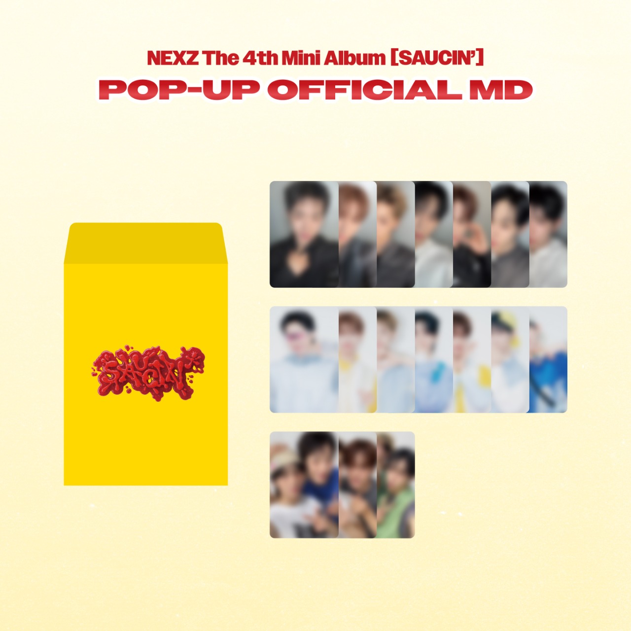 NEXZ [SAUCIN'] POP-UP OFFICIAL MD - 01 TRADING CARD | MAKESTAR