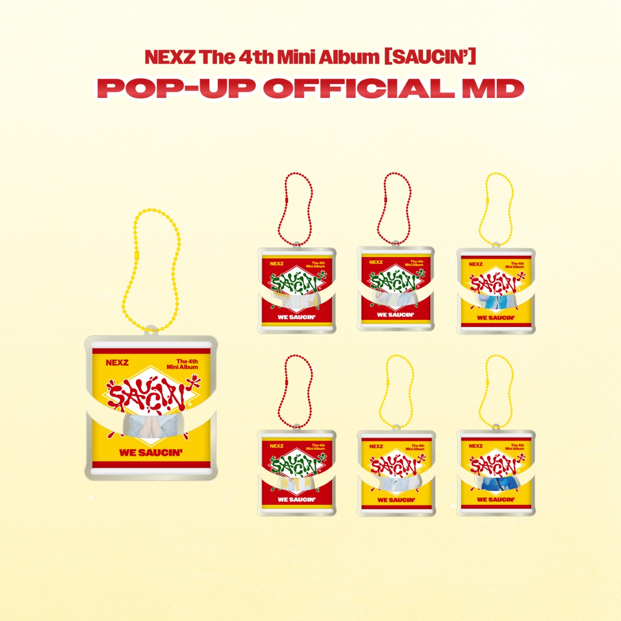 NEXZ [SAUCIN'] POP-UP OFFICIAL MD - 04 SAUCE CAN SLIDE KEYRING