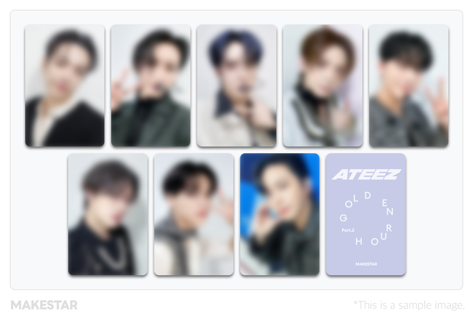 ATEEZ アチズ MAKESTAR ホンジュン ラキドロ 特典トレカ F979