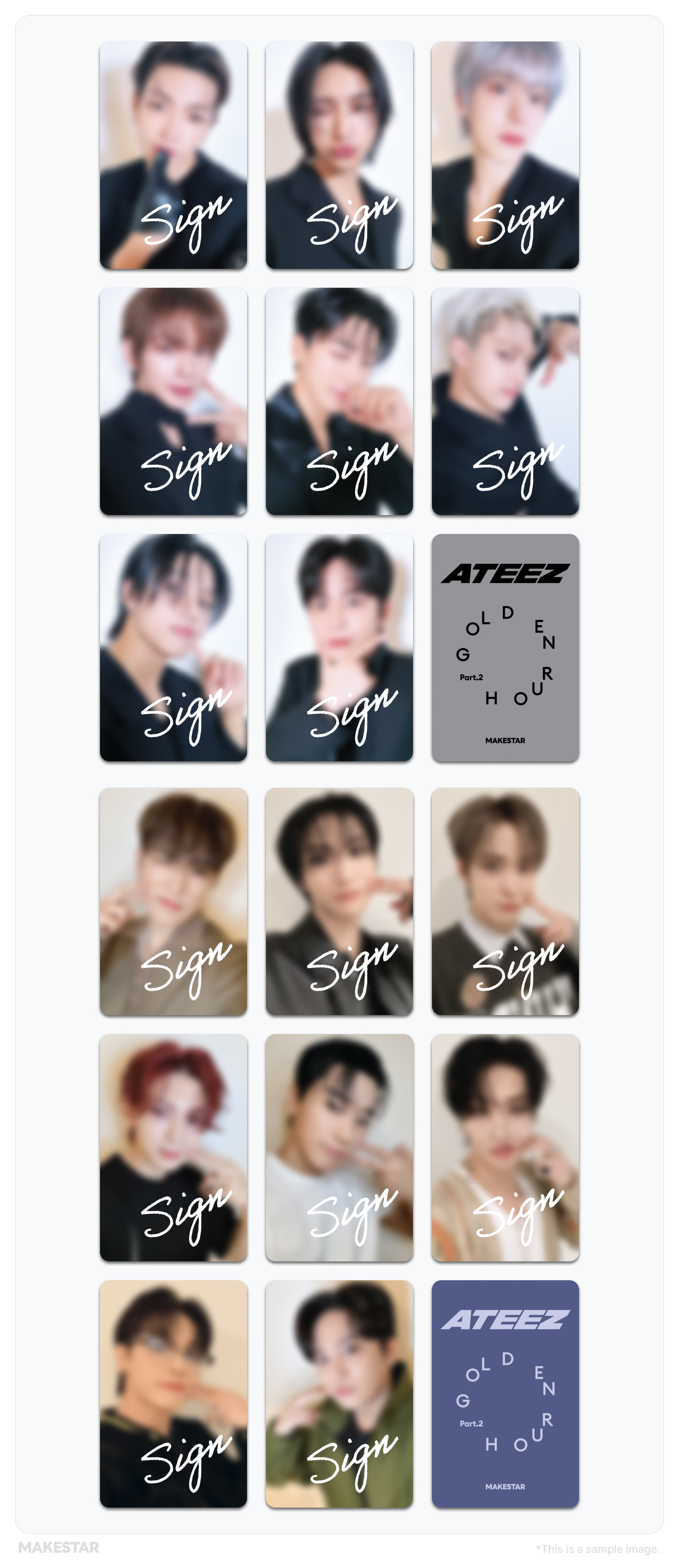 ATEEZ MAKESTAR メクス サイン会 ヨントン トレカ hug OT8 MAKESTAR