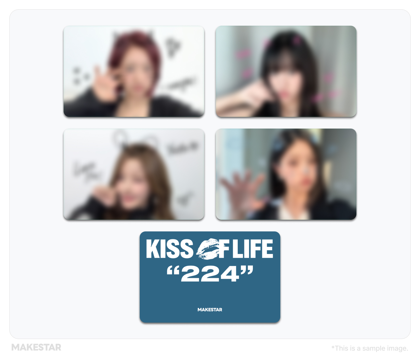 KISSOFLIFE 224 makestar 限定 ラクガキ トレカ４枚セット KISSOFLIFE 224 makestar 限定 両面 トレカ 4枚セット - メルカリ