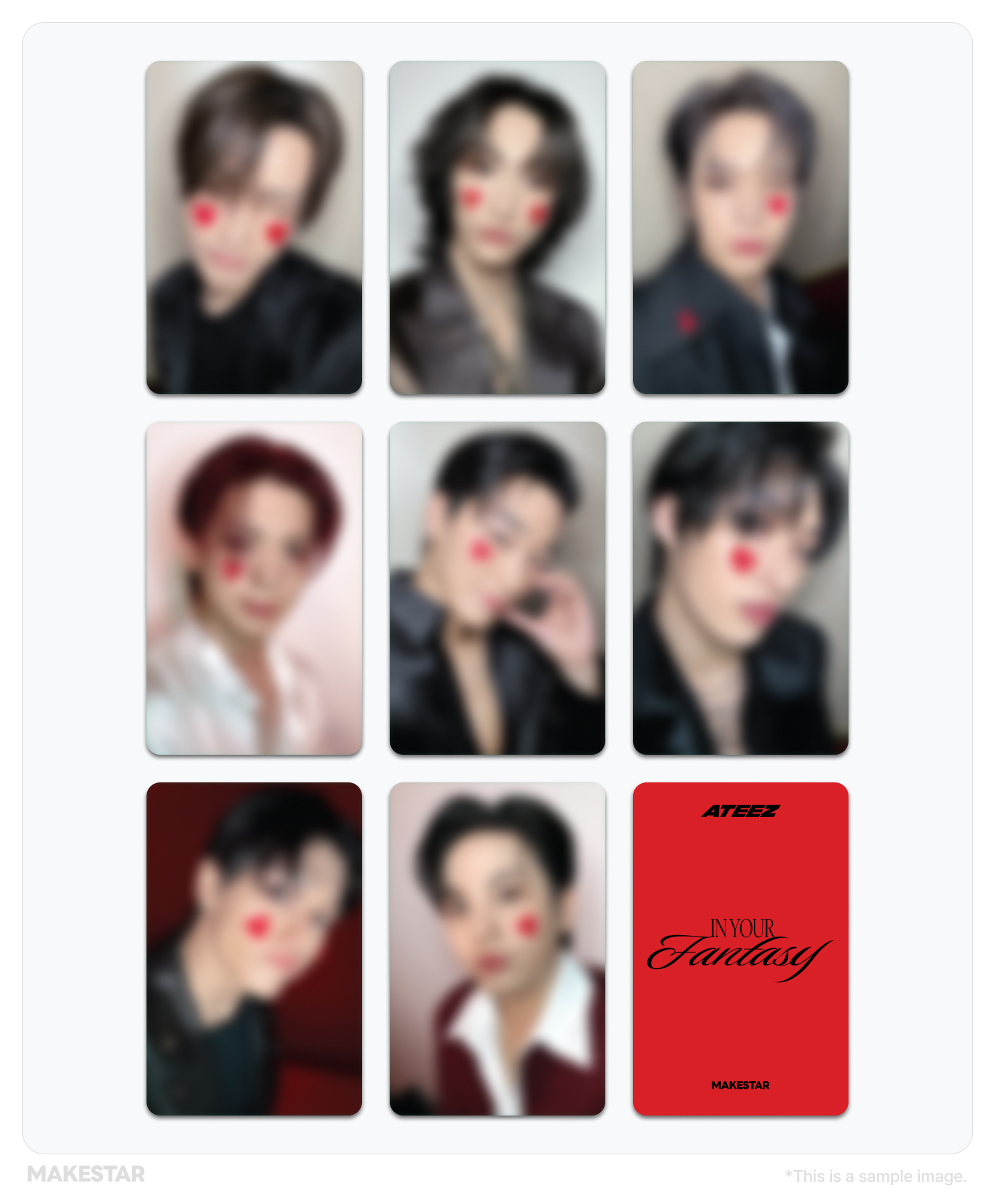 ATEEZ ゴルアワ3 makestar ヨントントレカ セット ATEEZ The 12th Mini Golden Hour Part.3 Makestar Luckydraw