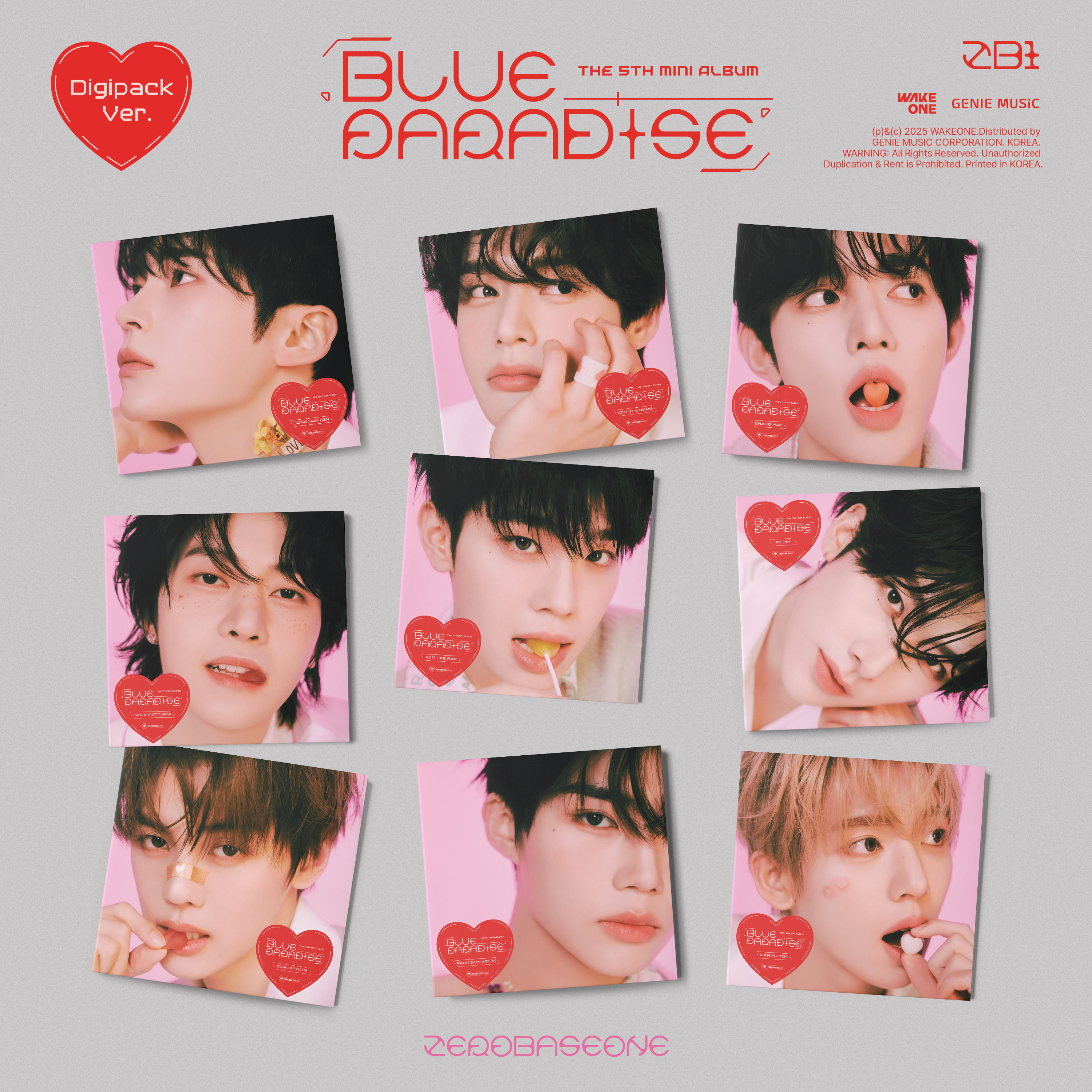 ZEROBASEONE The 5th Mini Album [BLUE PARADISE] (Digipack Ver